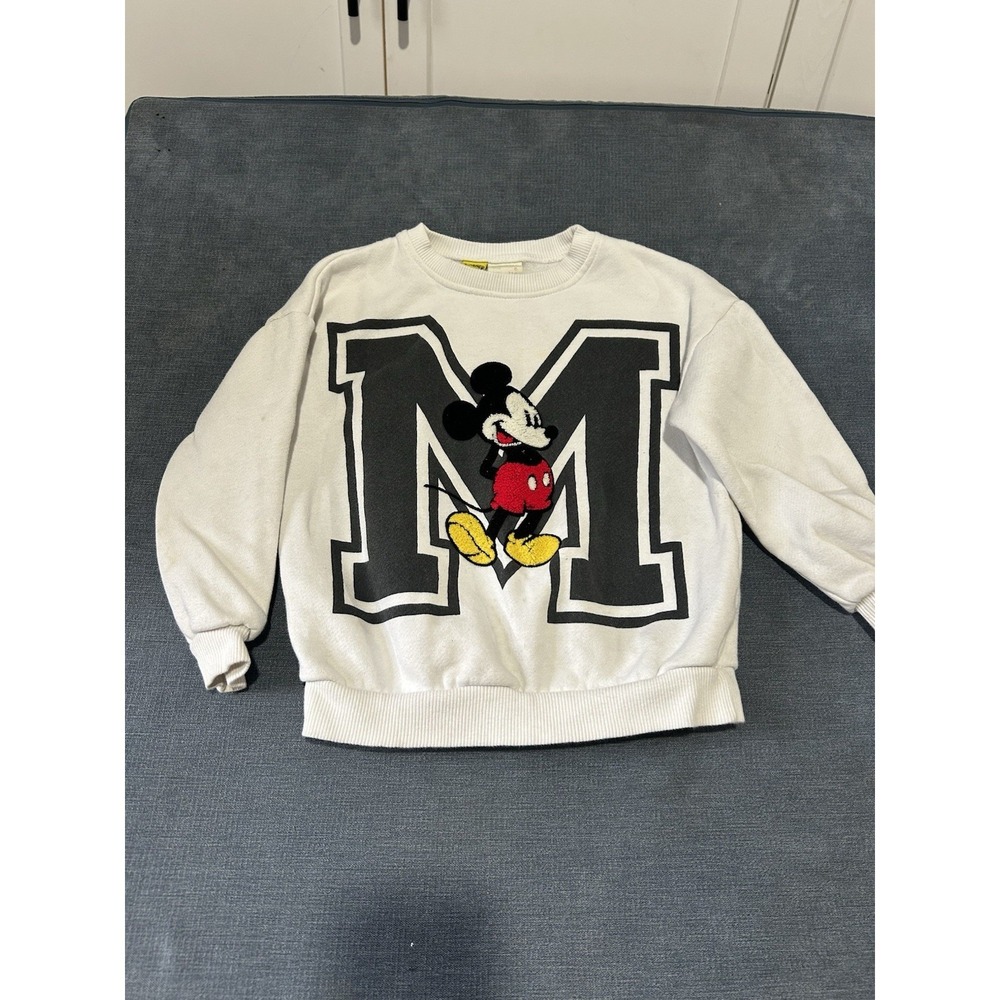 Zara Kids Disney Mickey Mouse Sweatshirt Size 6 90th Anniversary Unisex